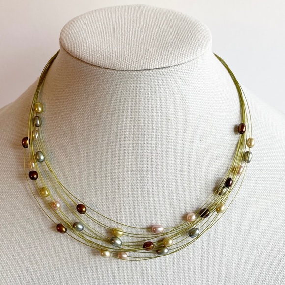 HONORA Freshwater Pearl Multi Strand Necklace - Picture 4 of 10